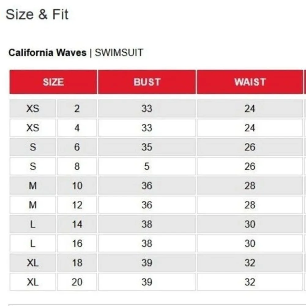 California Waves pink pineapple bandeau bikini women's size small